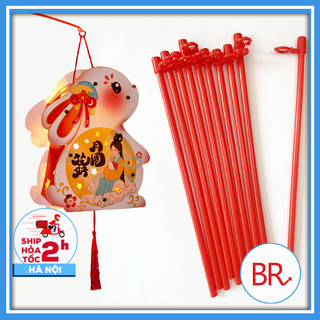 Sỉ 100 que nhựa cầm lồng đèn, cán cầm tay đèn lồng Tết Trung Thu đèn trang trí 02266
