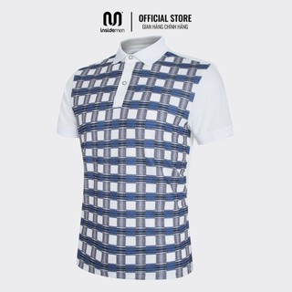 Áo Polo Nam INSIDEMEN Tay Ngắn Caro ECO CAFÉ Slim Fit IPS065S2