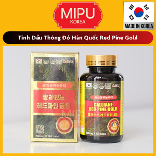 (Date 4/2027) Tinh Dầu Thông Đỏ Hàn Quốc Red Pine Gold 100% Hộp 100 viên
