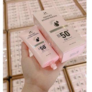  Kem Chống Nắng Hanacom Smart Sunscreen SPF 50+ Nâng Tone Kiềm Dầu 65g 