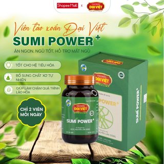  Tảo xoắn Đại Việt Sumi Power + Viên uống Spirulina 100% tảo giúp cơ thể ăn ngon ngủ tốt. Lọ 150v 