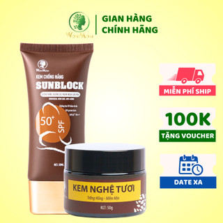 Bộ trắng da, bye nám, chống nắng Wonmom