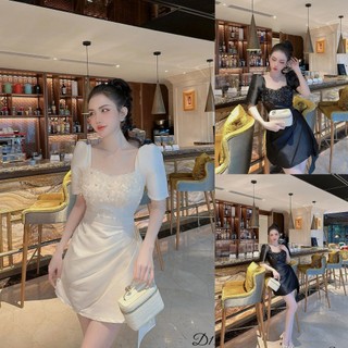 Đầm BIGSIZE sang chảnh, hack dáng đi tiệc, đi làm, đi chơi - Ú XINH STORE - D131- (Tafta Hoa Laser)