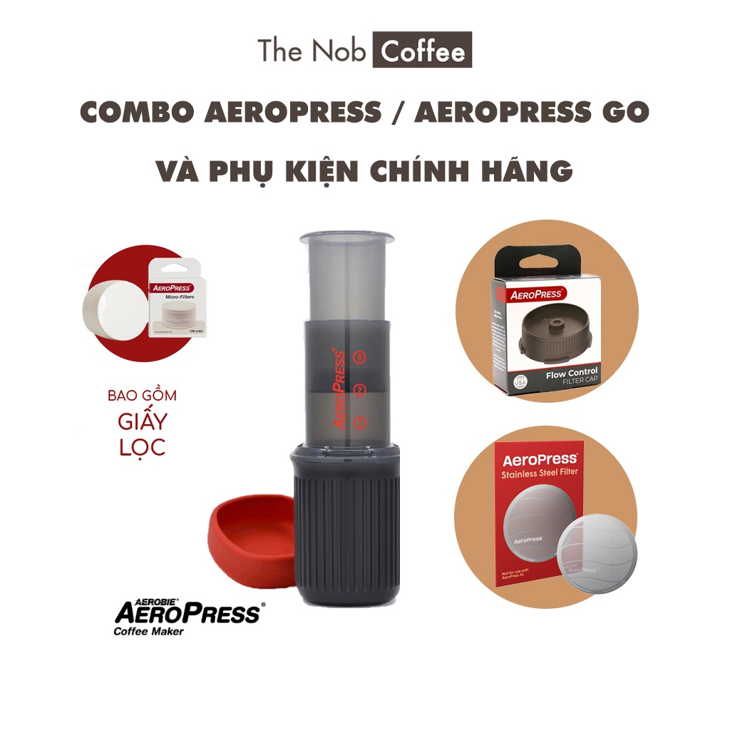 Combo Aeropress | Aeropress Go và phụ kiện chính hãng