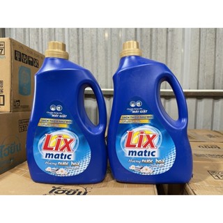 NGUYÊN THÙNG LIX MATIC hương nước hoa (4 chai x 3.6kg)- Dùng cho máy giặt cửa trước