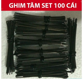 Ghim Tăm Cài tóc Chắc Chắn 1 gói 100 cái làmbằng thép chống gỉ