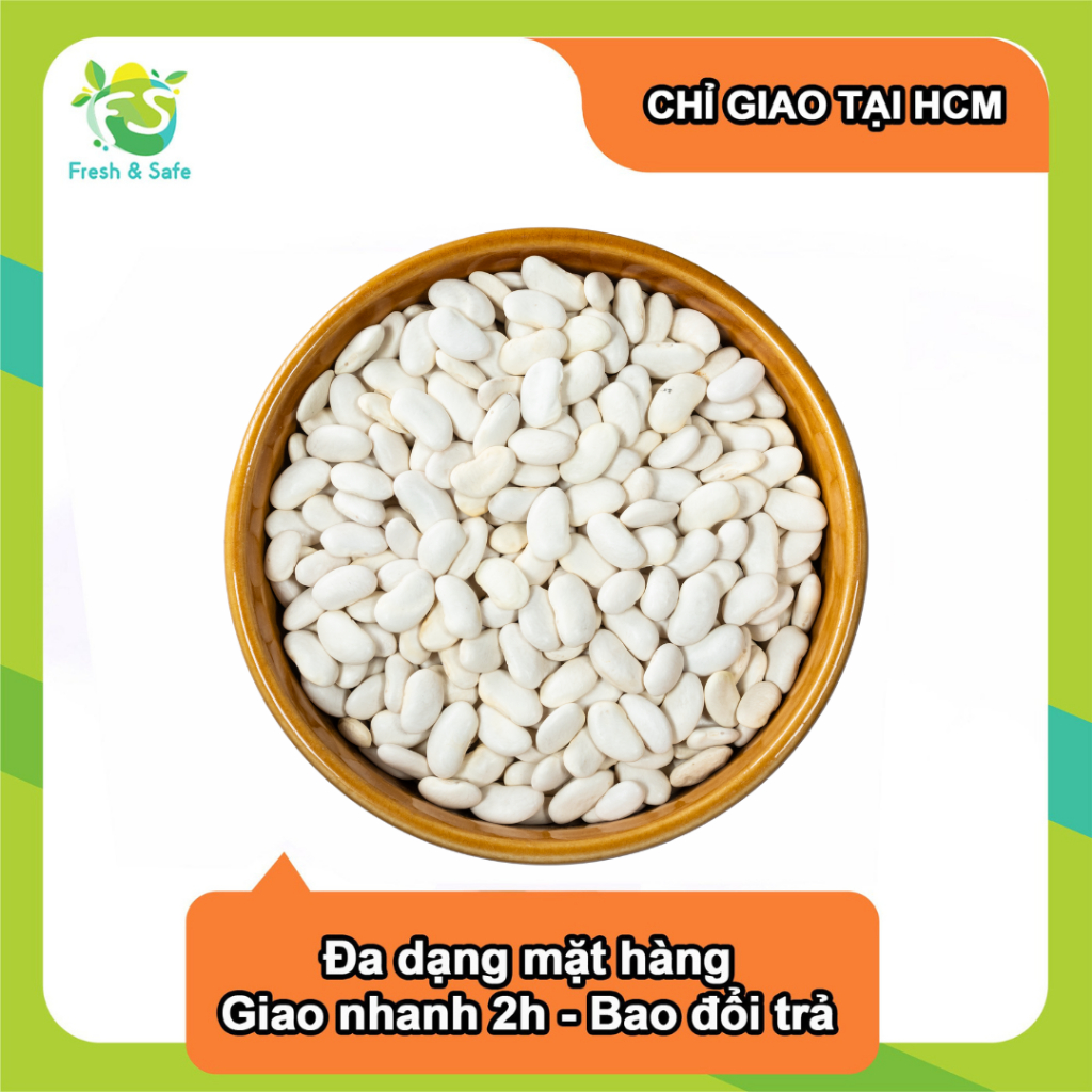 [Chỉ Giao HCM] Hạt Đậu Trắng Tươi - 50Gr