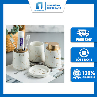 Bộ Đồ Dùng Nhà Tắm Bằng Gốm Sứ Cao Cấp, Sang Trọng THEONE FAUCET 1