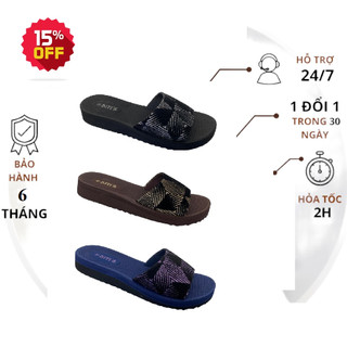 Dép nữ đế xốp mặt đế ép cao su 3cm BXW008900