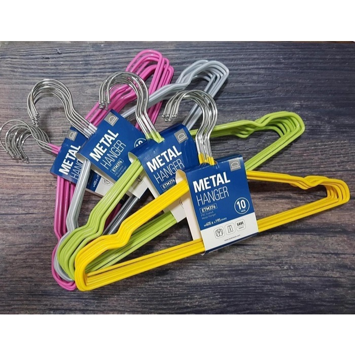 Set 10 móc phơi quần áo inox Metal Lock&Lock ETM376