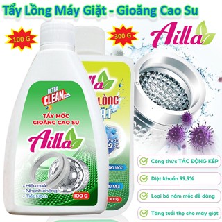 Bột Siêu Tẩy Mốc Gioăng Cao Su Máy Giặt 100g AILLA Làm Sạch Mốc Cao Su Tủ Lạnh, Đồ Gia Dụng Tặng Chổi
