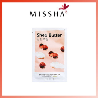 10 Miếng mặt nạ dưỡng da chứa chiết xuất từ bơ hạt mỡ Missha Airy Fit Shea Butter Sheet Mask