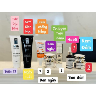 Coglen. dưỡng da ngày/ đêm ,kem chống nằng,sữa rửa mặt tẩy da chê