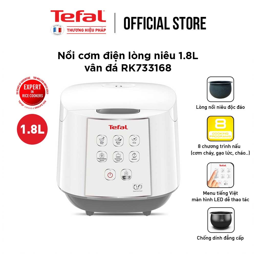 [Livestream] Nồi cơm điện tử Tefal RK733168 - 1.8L, 750W