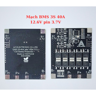 Mạch bms 3s 30a 40a 12.6v chống chập tải, chống xả cạn , ngon nhất hiện tại pvn23030
