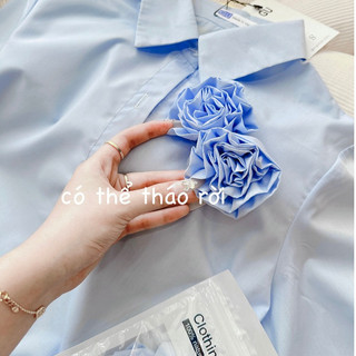 ÁO SƠ MI GU CỘC HOA NGỰC