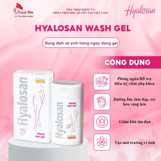 Gel Vệ Sinh Hàng Ngày Hyalosan Wash Gel DrMuller Pharma 200ml Cực Kỳ An Toàn, Lành Tính Mùi Thơm Dễ Chịu Cho Chị Em Phụ