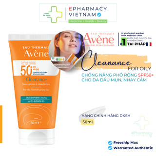 Kem Chống Nắng Avene Cho Da Dầu Mụn, Nhạy Cảm - Avene High Protection Sunscreen 50ml
