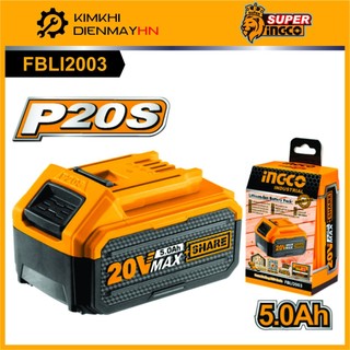 Pin lithium 20v - 5ah ingco fbli2003