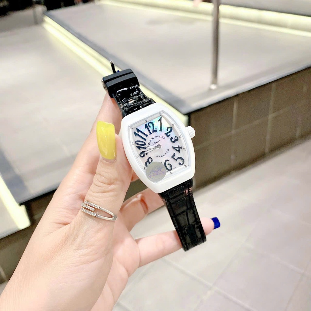Đồng hồ đeo tay nữ dây silicon cao cấp chống nước Franck Muller ABF V32 size 32mm fullbox