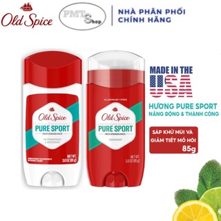 (NK Mỹ) Lăn Khử Mùi Old Spice PURE SPORT 85g sáp xanh / sáp trắng Made in USA