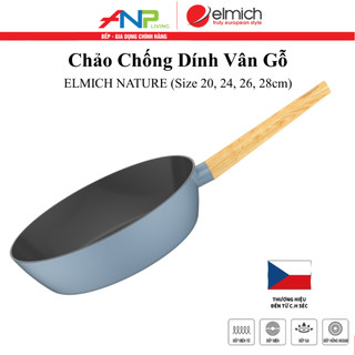 Chảo Chống Dính Elmich Nature EL-5947MG (Mầu Xanh Bắc Âu - Size 20, 24, 26, 28cm)