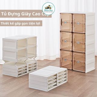 Tủ Nhựa Cao Cấp Đựng Giày Gấp Gọn Tủ Đựng Giày Dép Thông Minh Chất Liệu Nhựa ABS - Chính Hãng