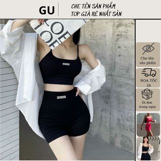 Set Bộ Tập Gym Yoga Erobic Co Giãn Đa Chiều Dây Đan Lưng Tôn Dáng Siêu Sexy 341