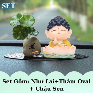 Set tượng phật mini tượng phật quan âm-như lai-ông bụt-thần tài trang trí ô tô bàn làm việc,nhà cửa