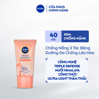 Kem Chống Nắng NIVEA SUN Triple Protect SPF50 PA+++ Kiềm Dầu Muối Himalaya (40 ml) - 85545