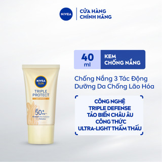 Kem Chống Nắng NIVEA SUN Triple Protect SPF50 PA+++ Chống Lão Hóa Tảo Biển (40 ml) - 85546