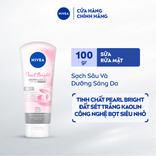 Sữa Rửa Mặt NIVEA Pearl Bright Đất Sét Dưỡng Sáng Da Ngọc Trai (100 g) - 81273