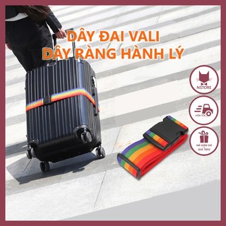 Dây đai vali dây ràng bảo vệ hành lý du lịch vải dù chắc chắn