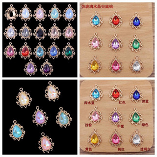 (1 cái)Center kim loại 19*25mm( hạt đá 10*14mm)Nguyên liệu làm trang sức cổ trang, Nguyên liệu diy