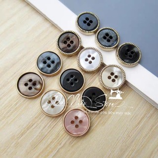 Nút xà cừ may áo đầm, áo kiểu, váy kiểu nhiều mẫu gói lẻ 10 nút.