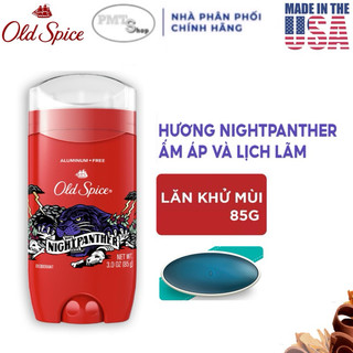 (NK Mỹ) Lăn khử mùi Old Spice NIGHTPANTHER 85g sáp xanh Night Panther Made in USA