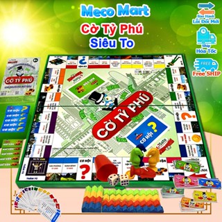 BỘ CỜ TỶ PHÚ SATO VIỆT NAM Cỡ Lớn, Thử Thách Trí Tuệ Làm Giàu, BoardGame Cờ Tỉ Phú Chính Hãng