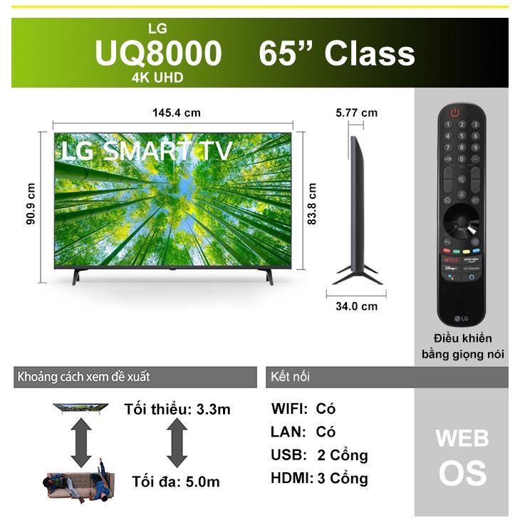 TIVI LG SMART 4K 65 INCH