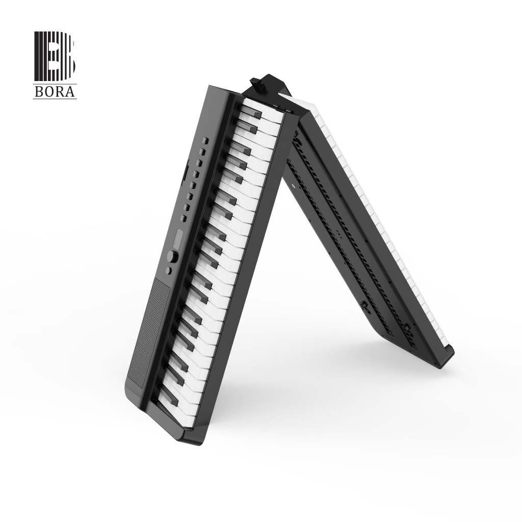 Đàn piano điện gấp gọn, Digital Foldable Piano - Bora BX40 PRO - Black, Bluetooth, MIDI, Best digita