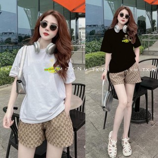 Đồ Bộ Thời Trang Form Rộng Phối Họa Tiết Thun Cotton Thái Shop Cao Kiều Tiên Đủ Size