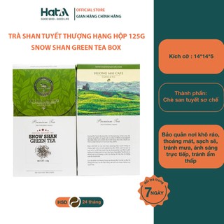 Trà san tuyết Suối Giàng thượng hạng Hương Mai Cafe Premium Snow Shan Green Tea 100% lá trà non núi cao 115gr