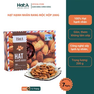 Hạt hạnh nhân tươi tách vỏ rang mộc thủ công Hạt A Cafe nguyên chất không chất béo 200gr