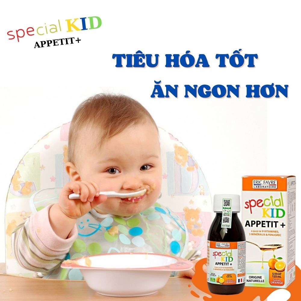 Siro Ăn Ngon Cho Bé Special Kid Appetit Giúp Bé Hết Biếng Ăn, Khỏe Mạnh, Lanh Lợi (Chai 125ml)