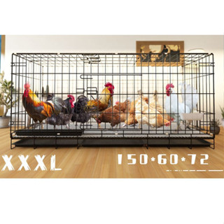 Chuồng 1Mét5 Dành Cho Chó Lớn, Lồng Thú Sơn Tĩnh Điện Gấp Gọn 150x60x70cm Có Thể Nuôi Chó Gà Thỏ