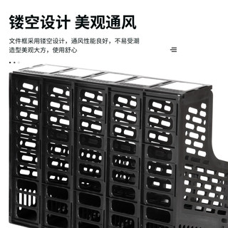 Giá đựng tài liệu 5 ngăn Deli, khay kệ lưu trữ sắp xếp hồ sơ giấy tờ học sinh văn phòng nhỏ gọn tiện lợi giá rẻ