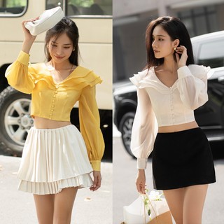 OLV - Áo kiểu trơn ngắn Jazlyn Top nhiều màu