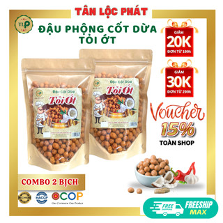 ĐẬU PHỘNG CỐT DỪA TỎI ỚT TÂN LỘC PHÁT 500G - COMBO 2 GÓI 250G