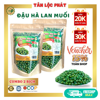 Đậu hà lan rang muối tân lộc phát 500g - combo 2 gói 250g