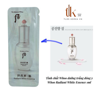 Combo 5 gói/10 gói  Serum Whoo Trắng Tinh Chất Dưỡng Trắng Whoo White Essence Serum 1Ml Gói Sample