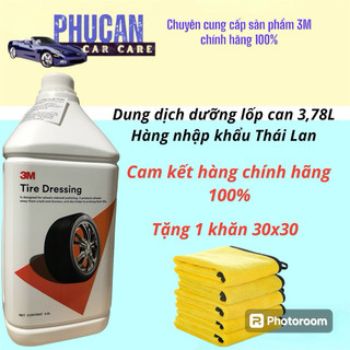 Dung dịch bảo dưỡng khoang máy lốp vỏ xe ô tô 3m tire dressing 3.8l